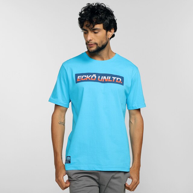 Camiseta Ecko Box Masculina - Azul Turquesa é boa?