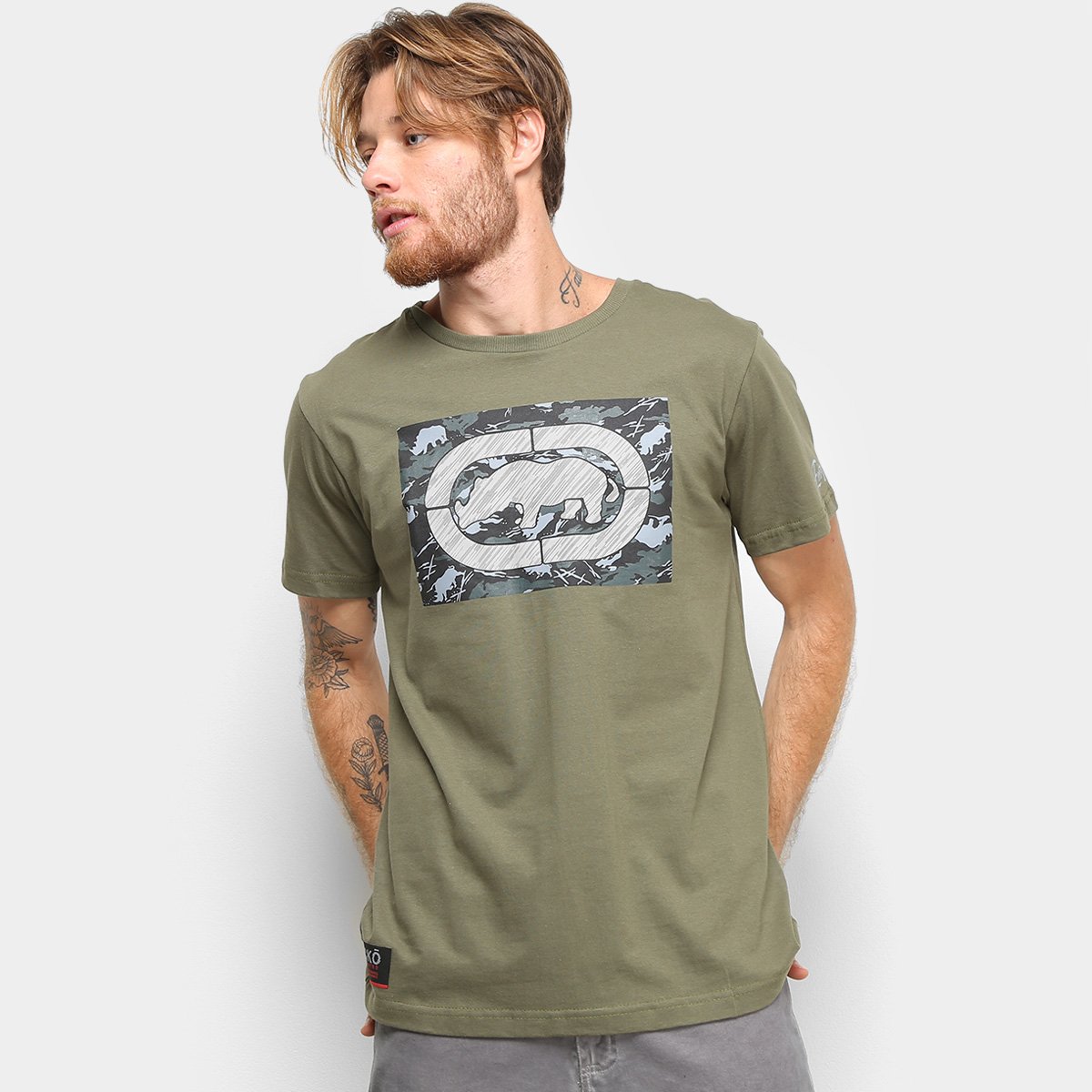 camiseta ecko verde