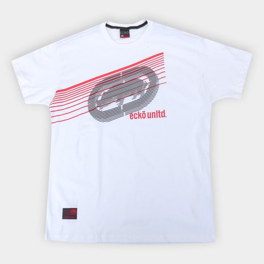 Camiseta Ecko Logo Lines Plus Size Masculina - Off White Menor preço em Camiseta Ecko Logo Lines Plus Size Masculina - Off White