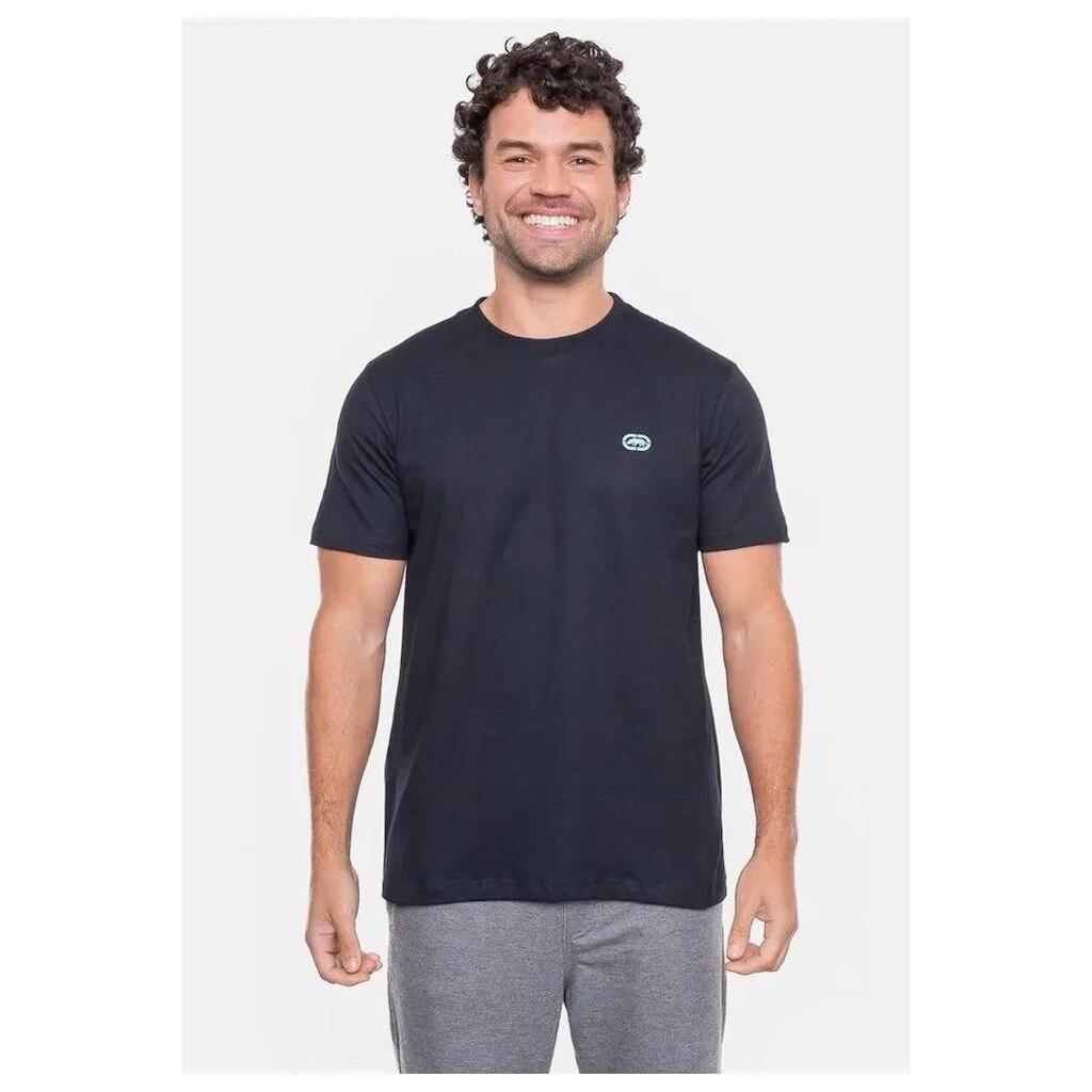 Camiseta Ecko Masculina Preta Mini Logo