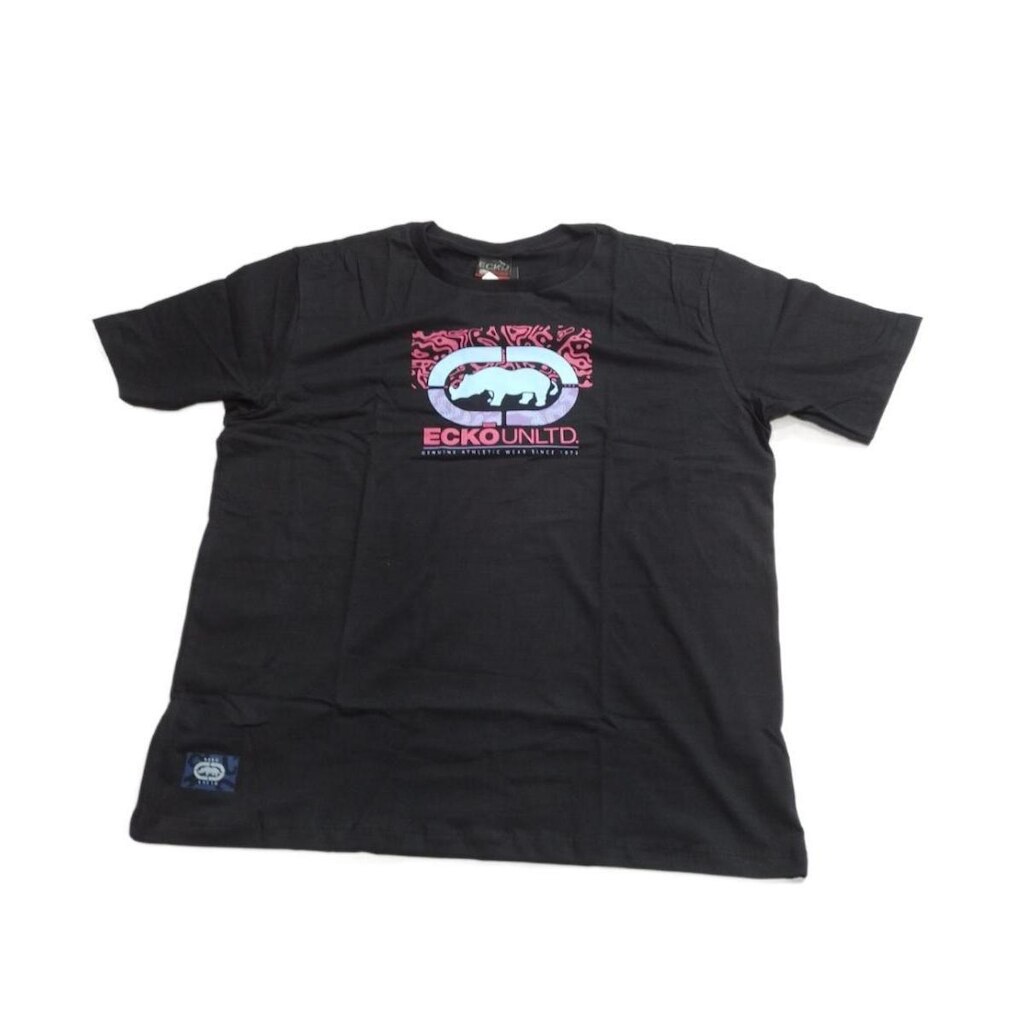 Camiseta Ecko Masculina Preta Quem