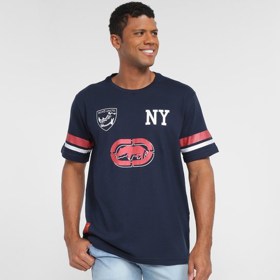 Camiseta Ecko NYC Masculina - Azul Navy Menor preço em Camiseta Ecko NYC Masculina - Azul Navy