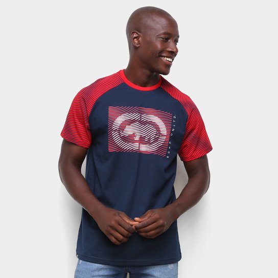 Camiseta Ecko Raglan Rhino 3D Masculina - Azul Navy é ruim? Camiseta Ecko Raglan Rhino 3D Masculina - Azul Navy é boa?