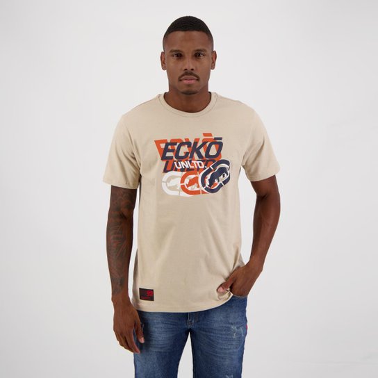 Camiseta Ecko Unltd 1643 Bege - Marrom Menor preço em Camiseta Ecko Unltd 1643 Bege - Marrom