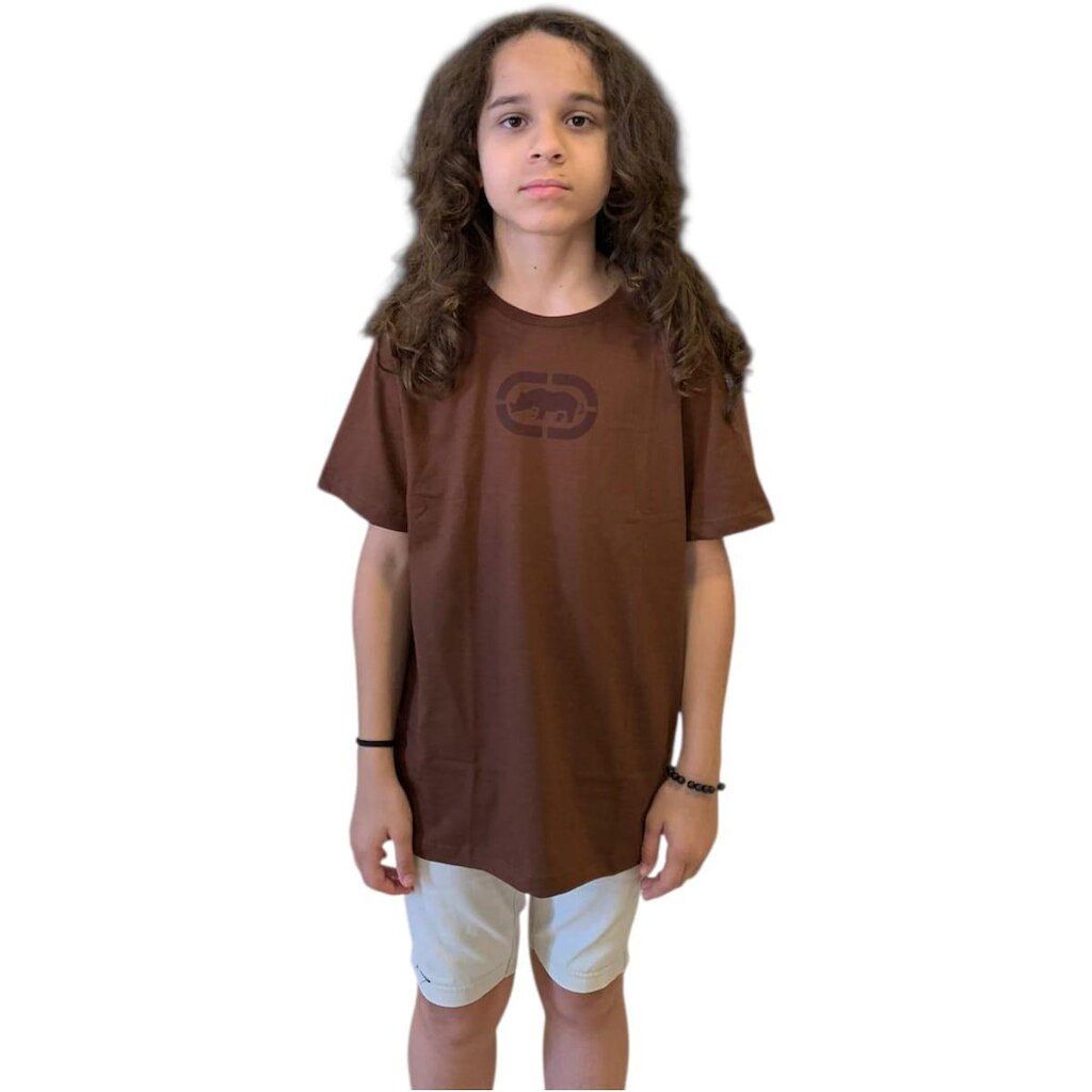Camiseta Ecko Unltd Básica Juvenil Original Embossed Rhino