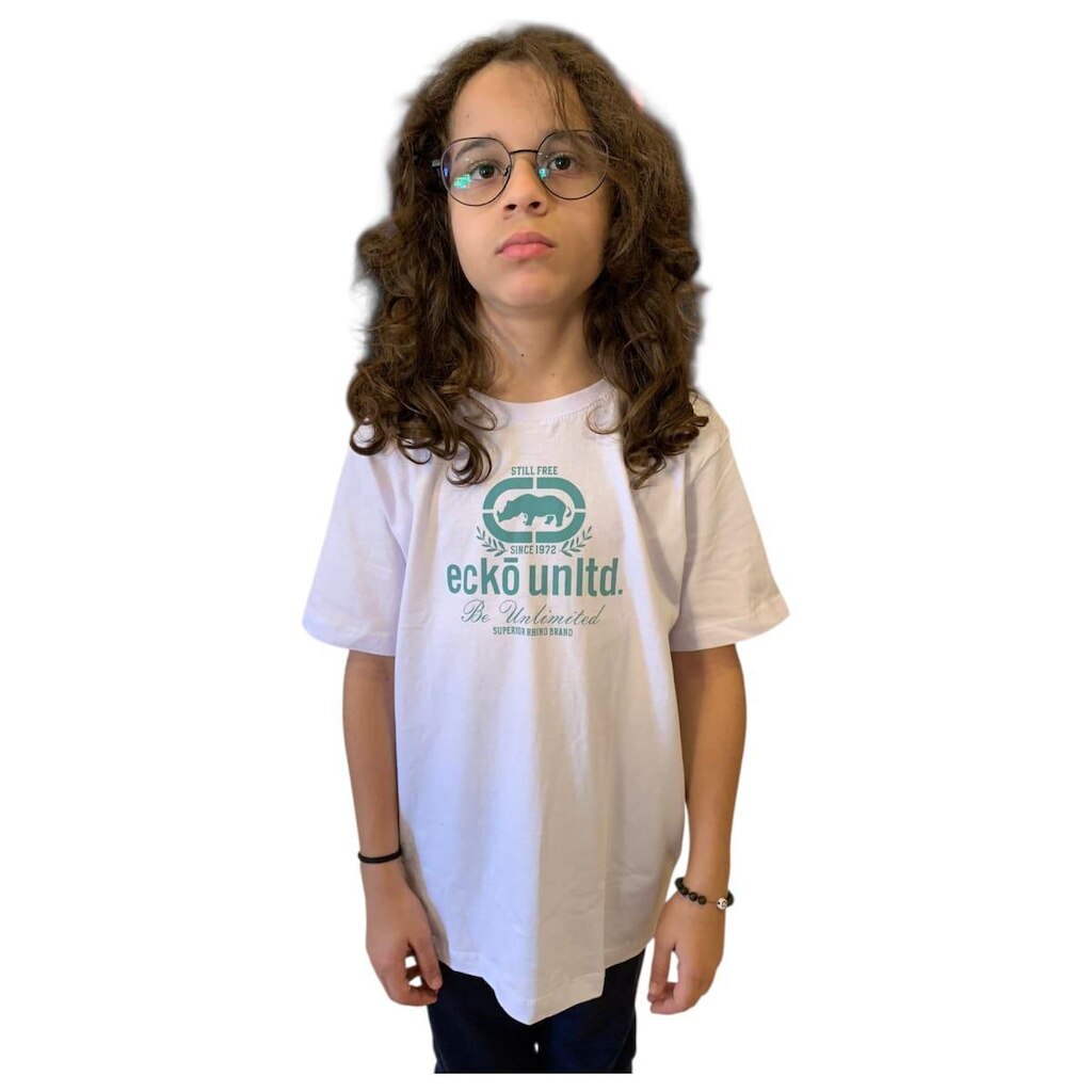 Camiseta Ecko Unltd Básica Juvenil Original Since 1972 Still