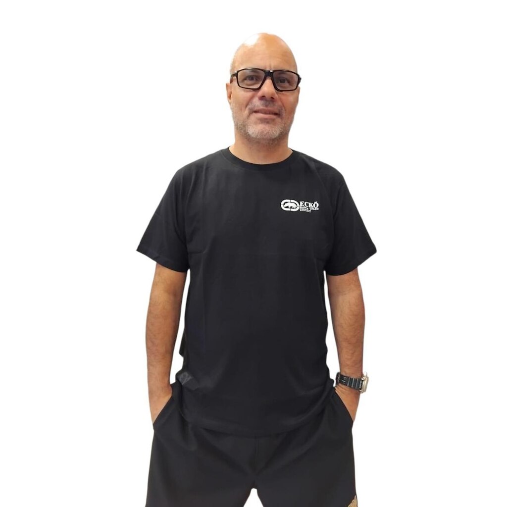 Camiseta Ecko Unltd Básica Masculina College Unic Raw Uncut