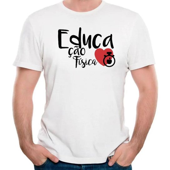 Camiseta educação física faculdade - Cinza Menor preço em Camiseta educação física faculdade - Cinza