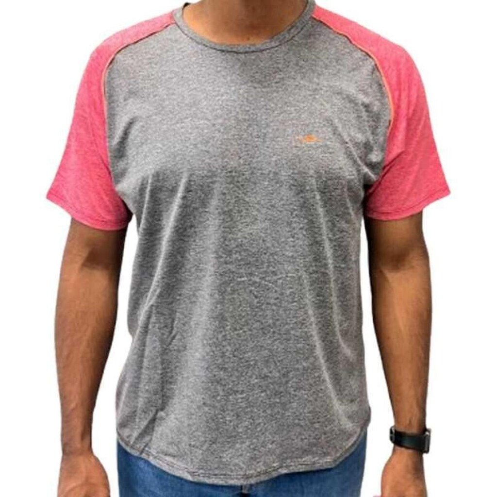 Camiseta Elite Básica Running Masculino - Preto e Vermelho
