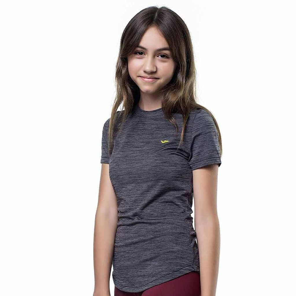Camiseta Elite Gola Careca Running Feminina Juvenil
