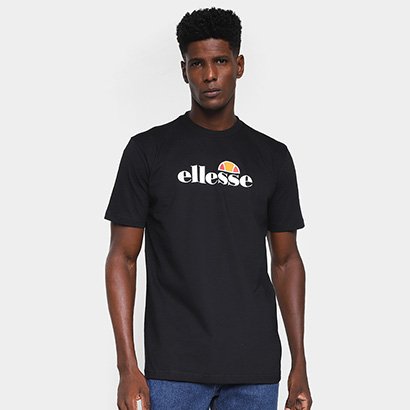 Camiseta Ellesse Basic Logo Masculina - Preto | Netshoes