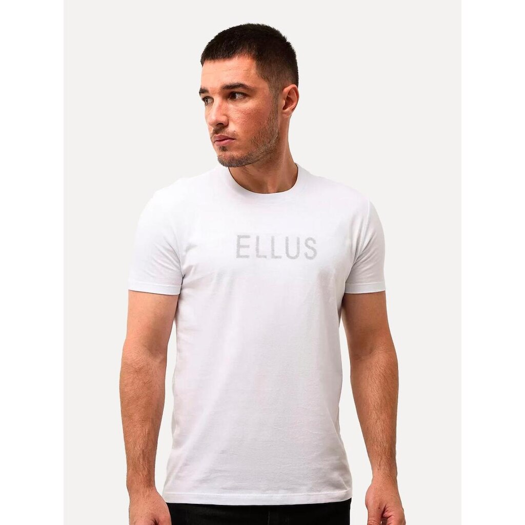 Camiseta Ellus Cotton Fine Dots Foils Classic Branca