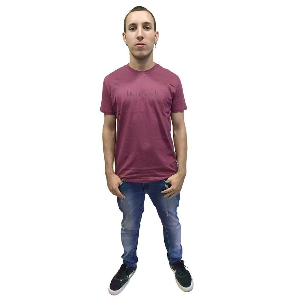 Camiseta Ellus Fine Marsala Originals