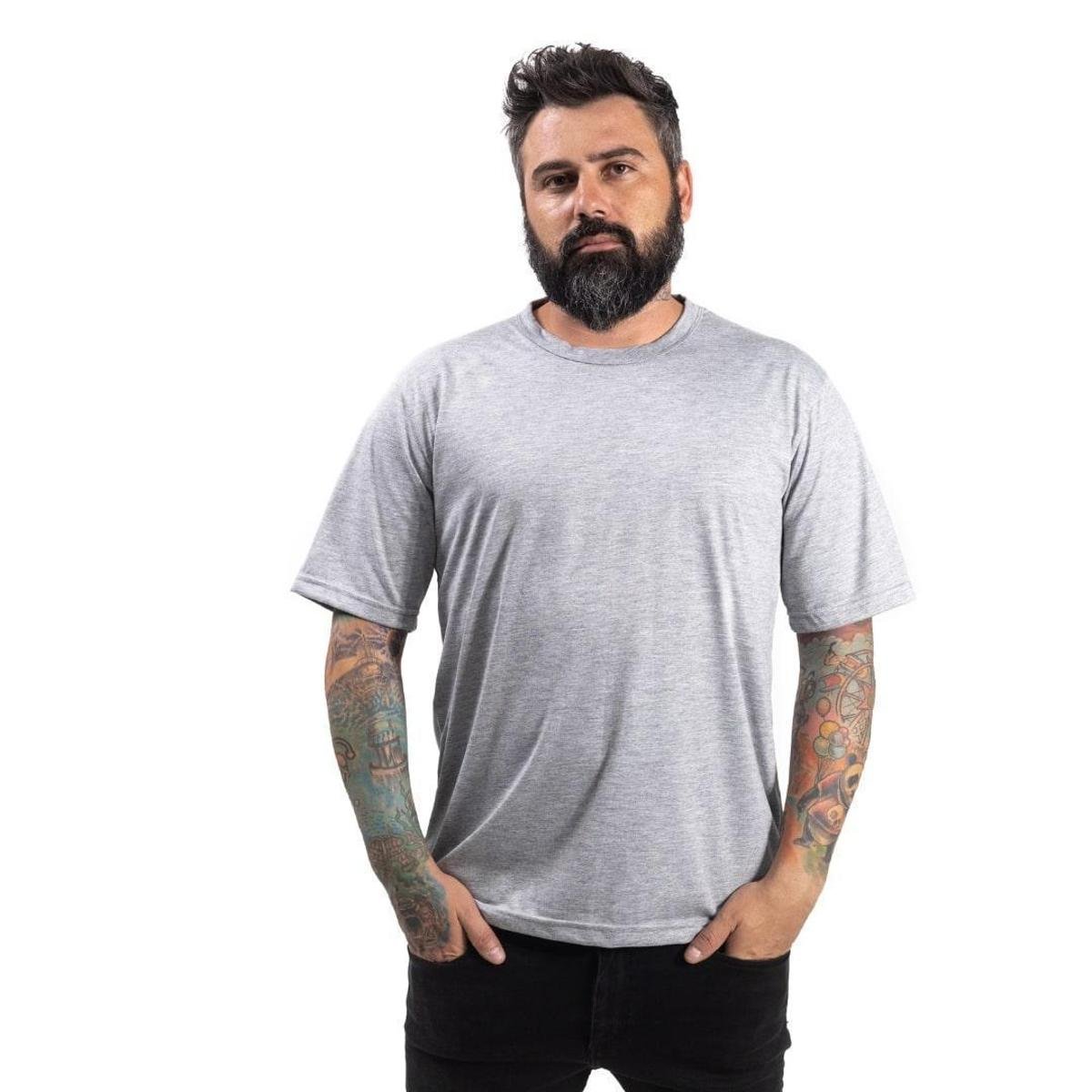 Camiseta Em Malha Pv Lisa Para Personalizar Uniformes
