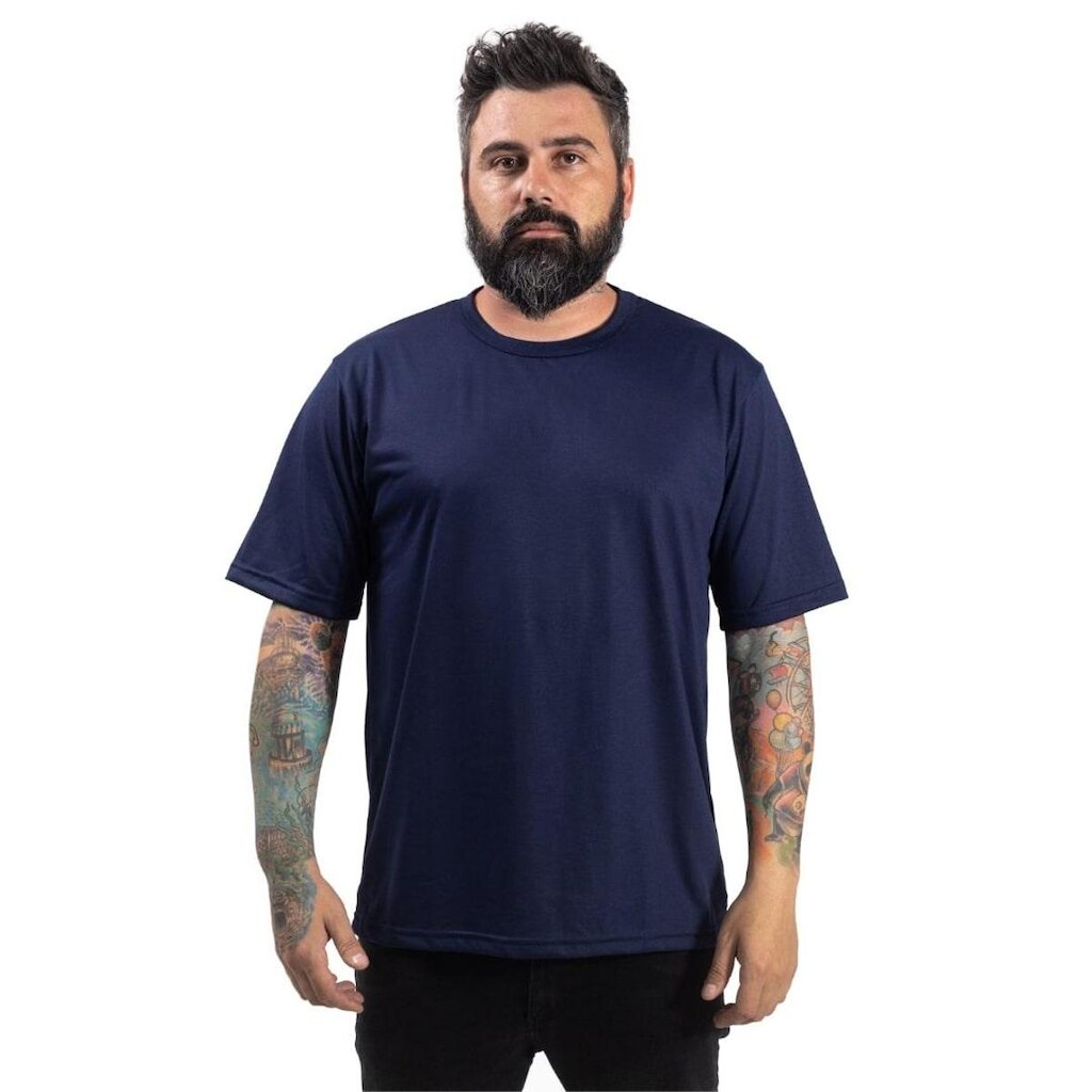Camiseta Em Malha Pv Lisa Para Personalizar Uniformes
