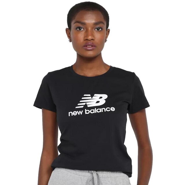 CAMISETA ESSENTIALS BASIC WT31546B-BK - PRETO/BRANCO GG