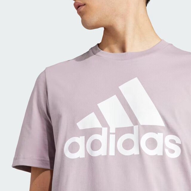 Camiseta Essentials Single Jersey Big Logo IS1313 - Roxo | Netshoes