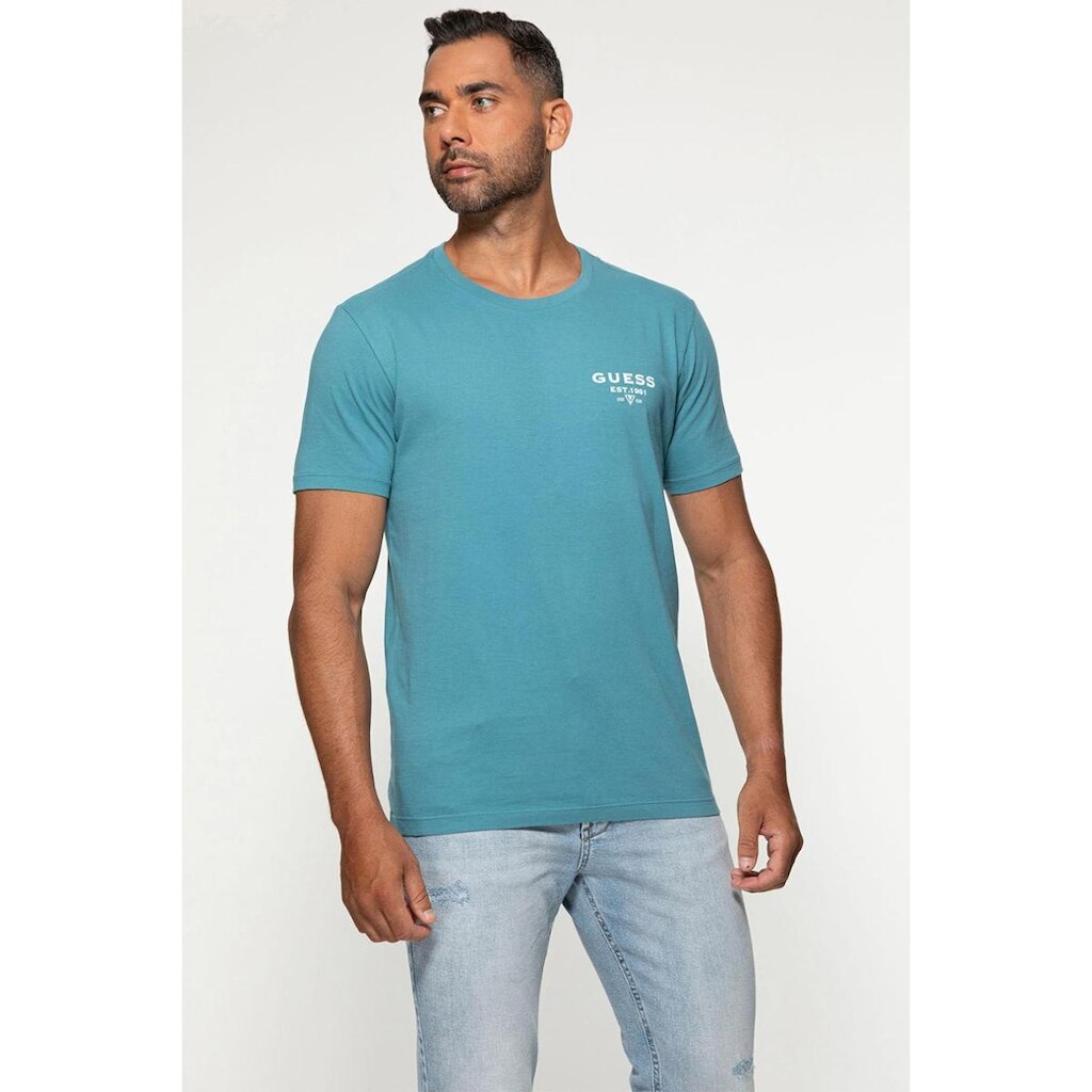 Camiseta Est 1981 Guess Azul