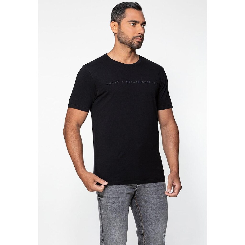 Camiseta Est 1981 Guess Preto