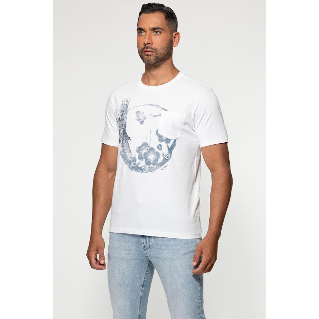 Camiseta Estampa Águia Branco