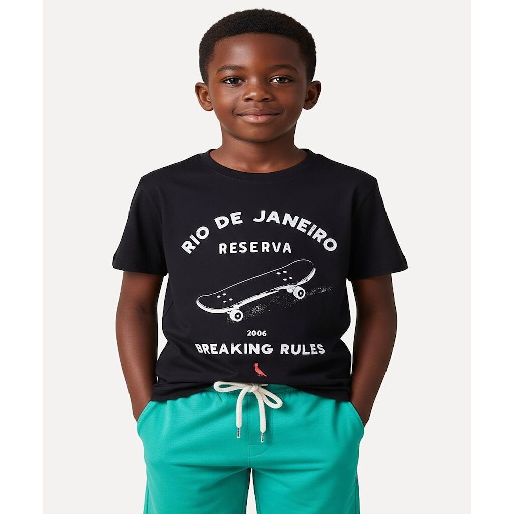 Camiseta Estampa Breaking Rules Reserva Mini