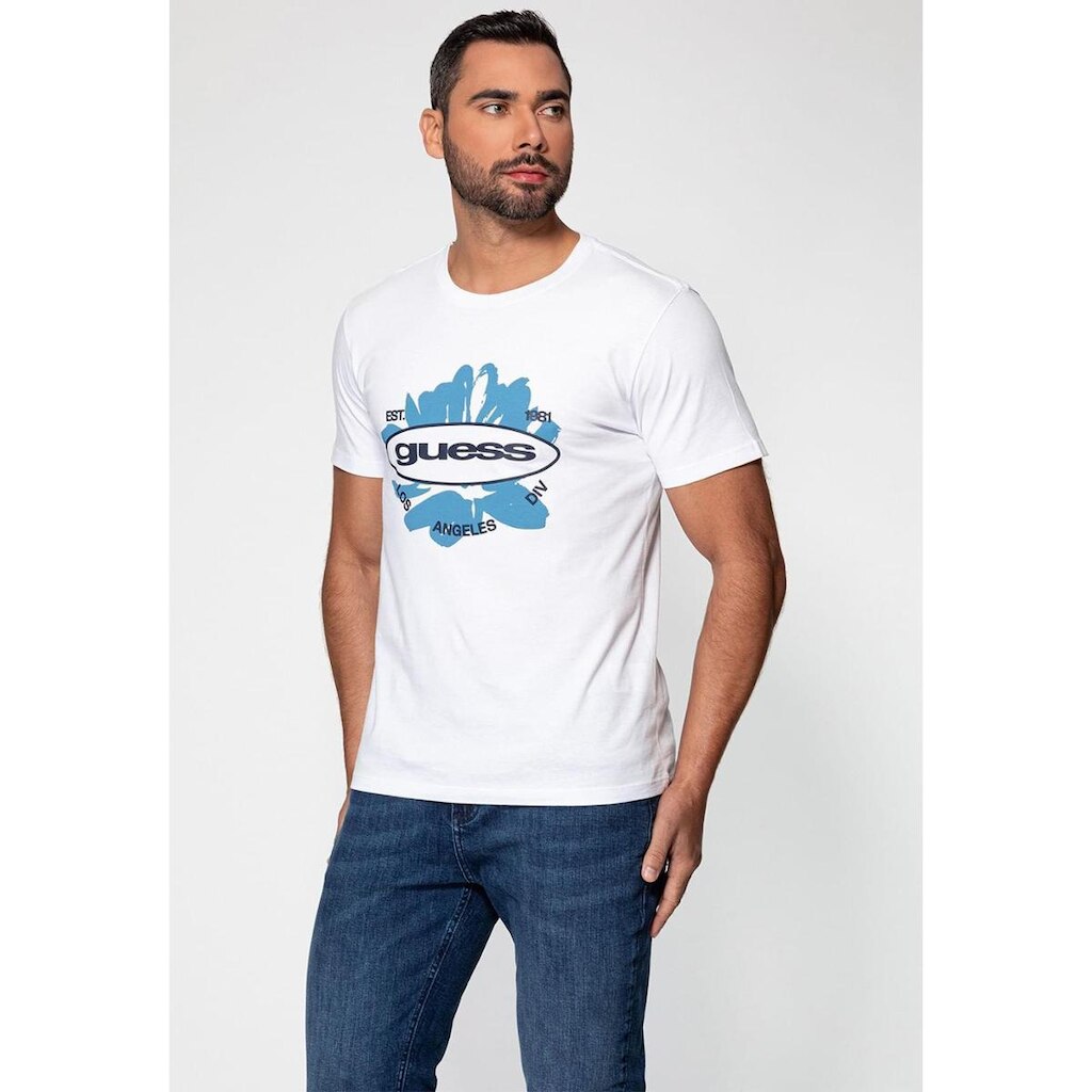 Camiseta Estampa Guess Branco