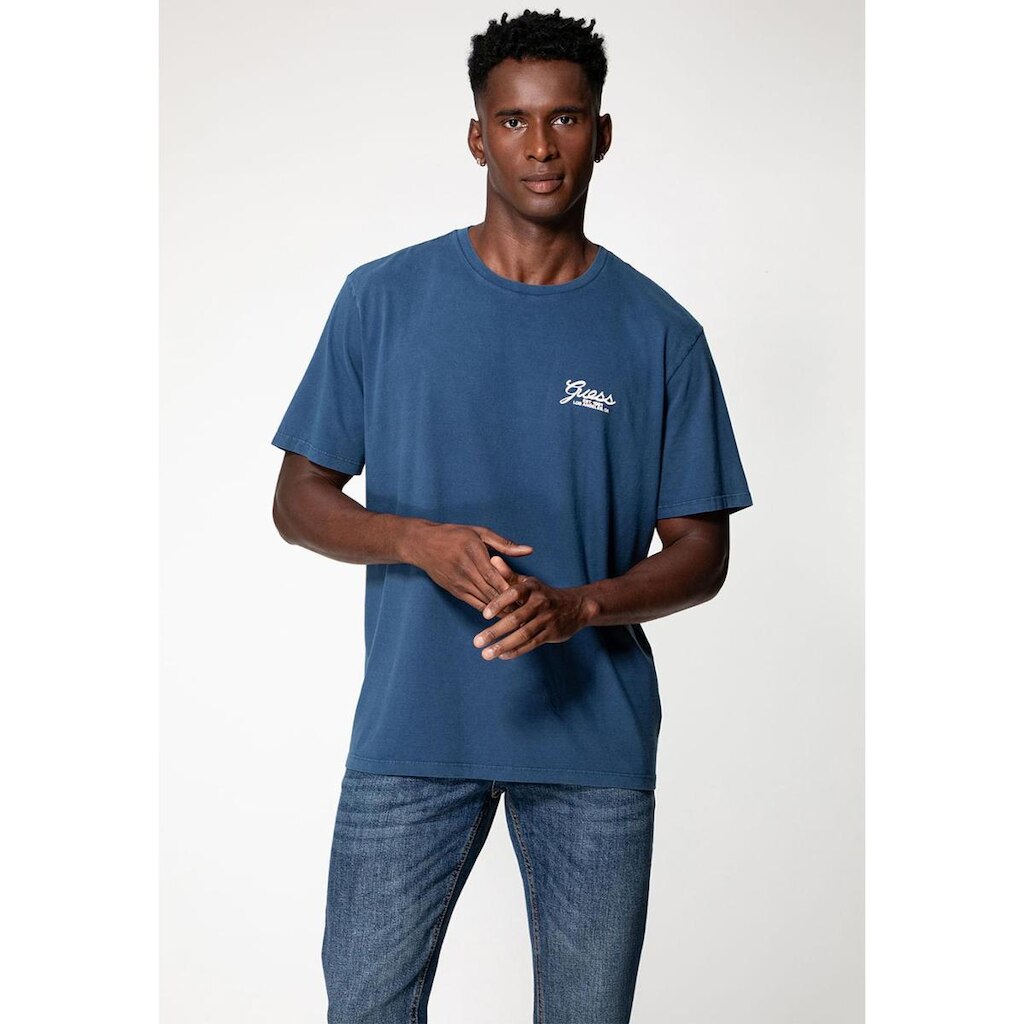 Camiseta Estampa GUESS Silk Azul