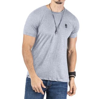 Camiseta Estampa Logo No Stress Cinza