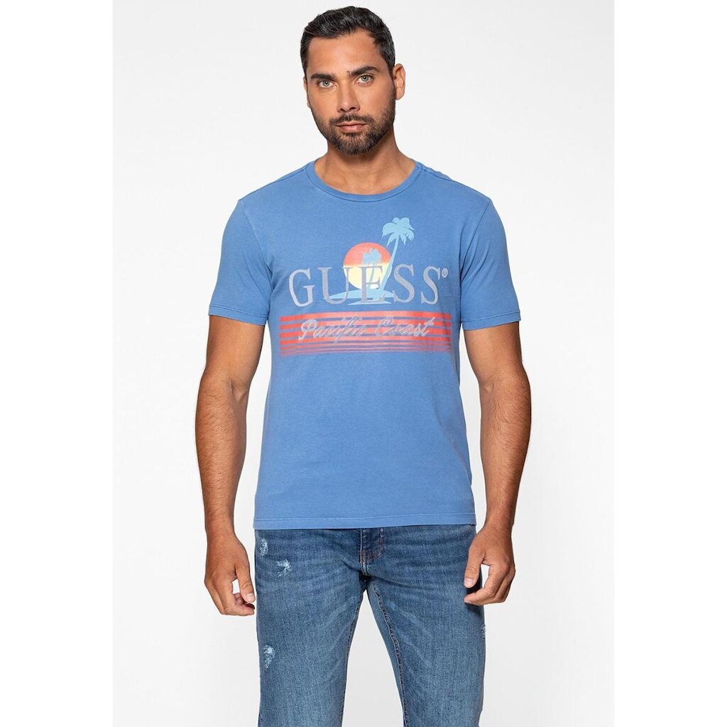 Camiseta Estampa Pacific Coast Azul