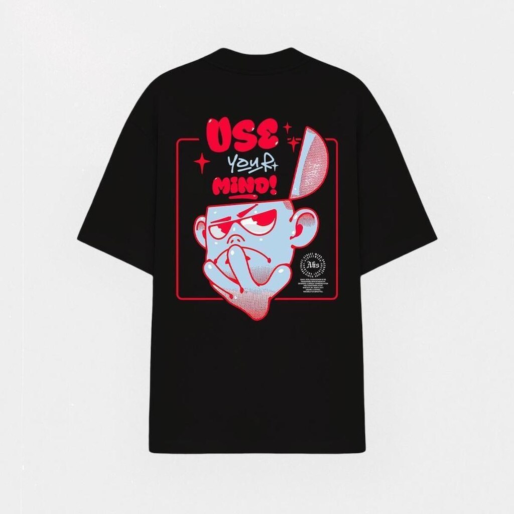 Camiseta Estampada Abstract Streetwear Over Boy StreetWear Mode