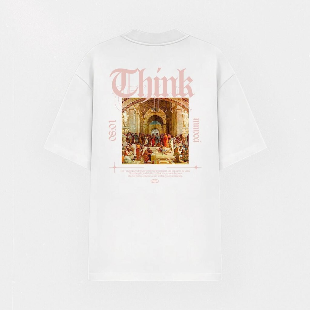 Camiseta Estampada Abstract Streetwear Over Leonardo Da Vinci