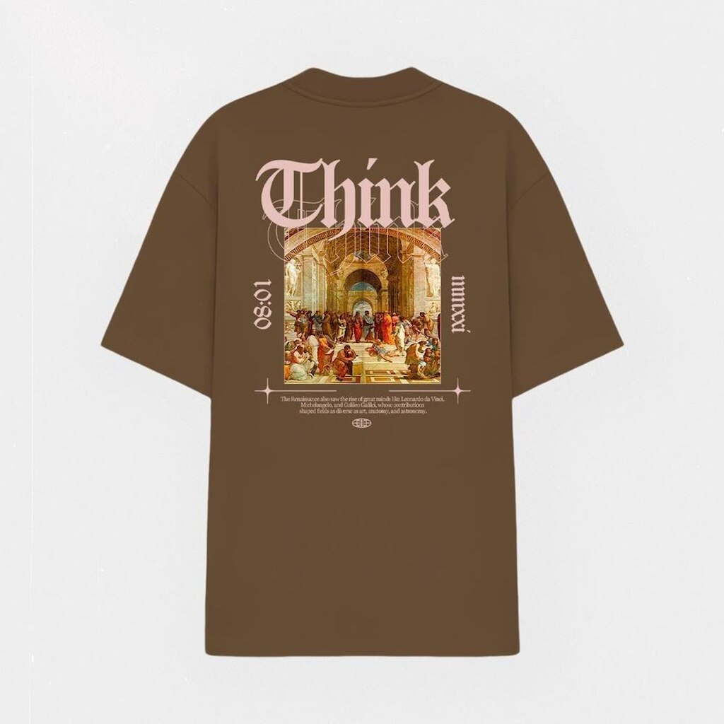 Camiseta Estampada Abstract Streetwear Over Leonardo Da Vinci