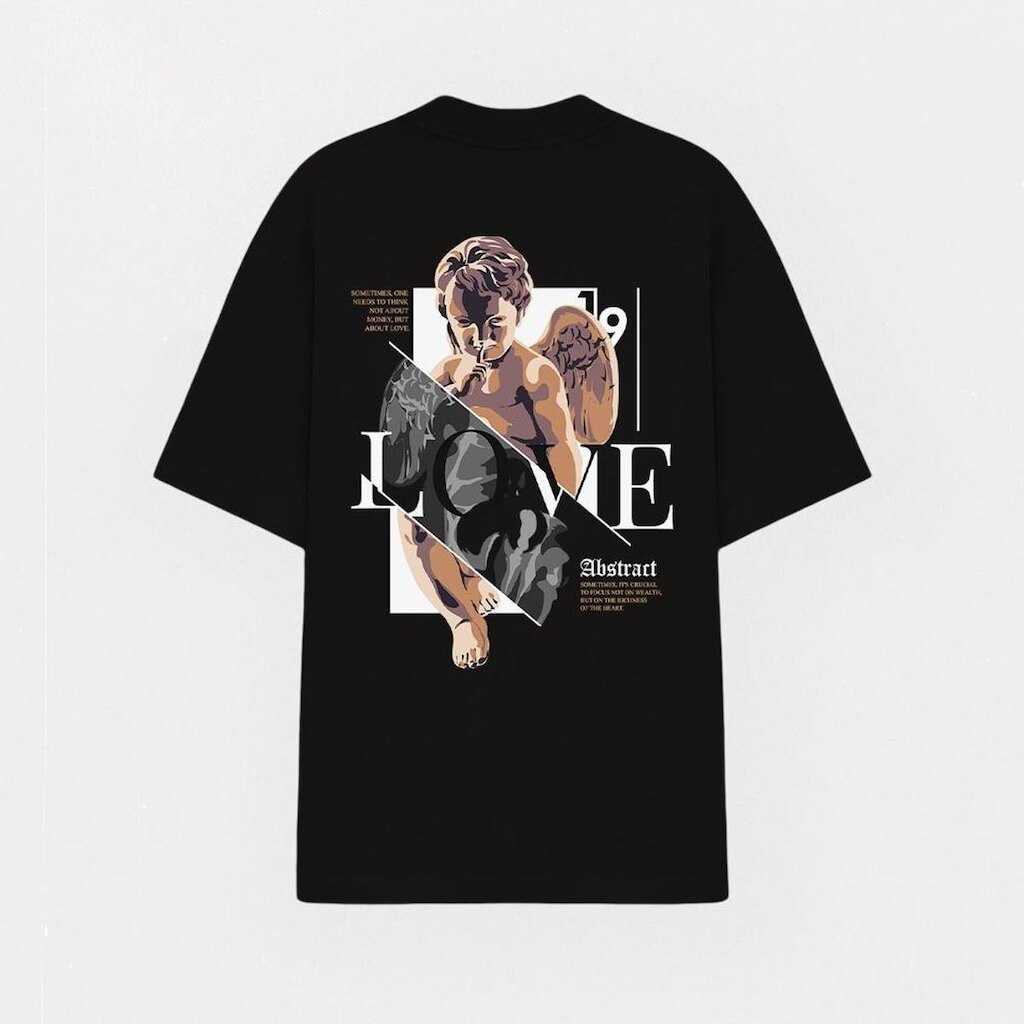 Camiseta Estampada Abstract Streetwear Over Love Sometimes