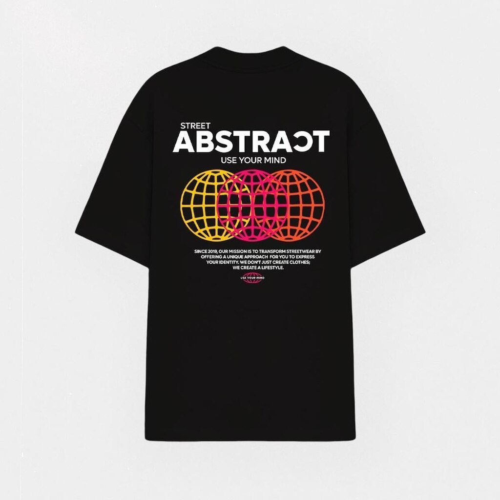 Camiseta Estampada Abstract Streetwear Over Use Your Mind Sinse 2019