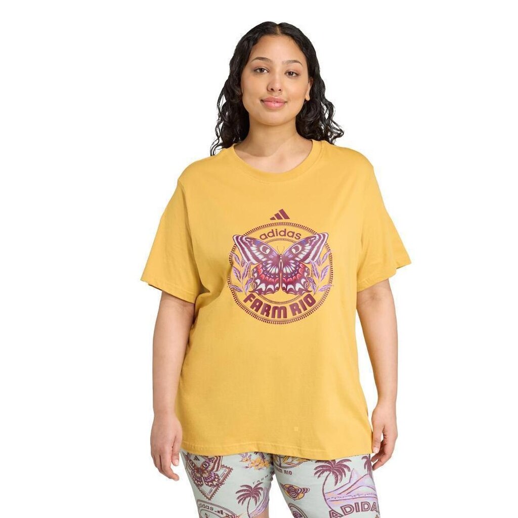 Camiseta Estampada Adidas Feminina