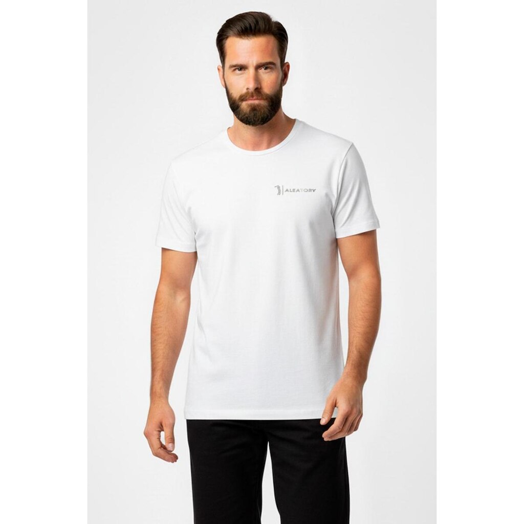 Camiseta Estampada Aleatory Boldest Branca