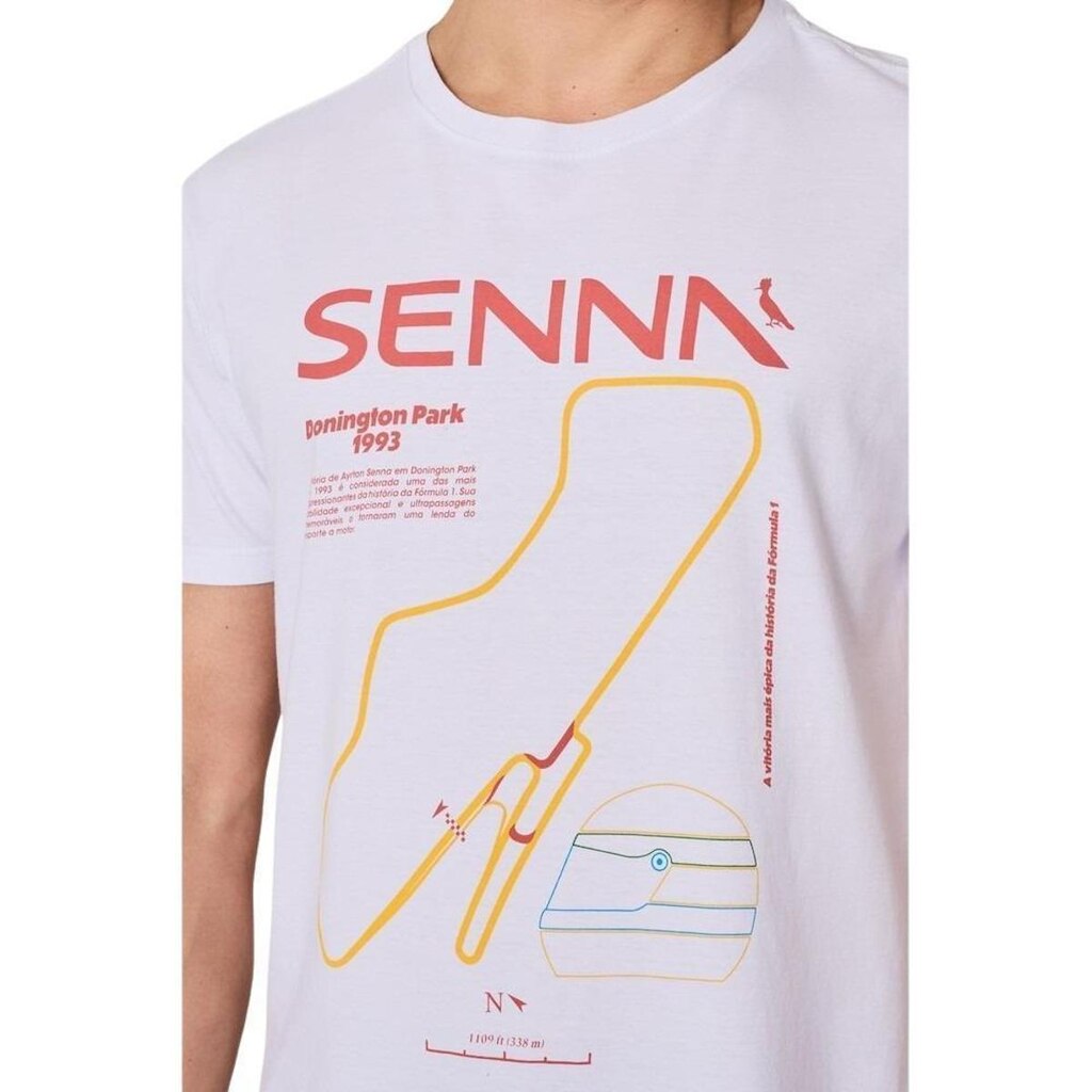 Camiseta Estampada Donington Park Senna Reserva