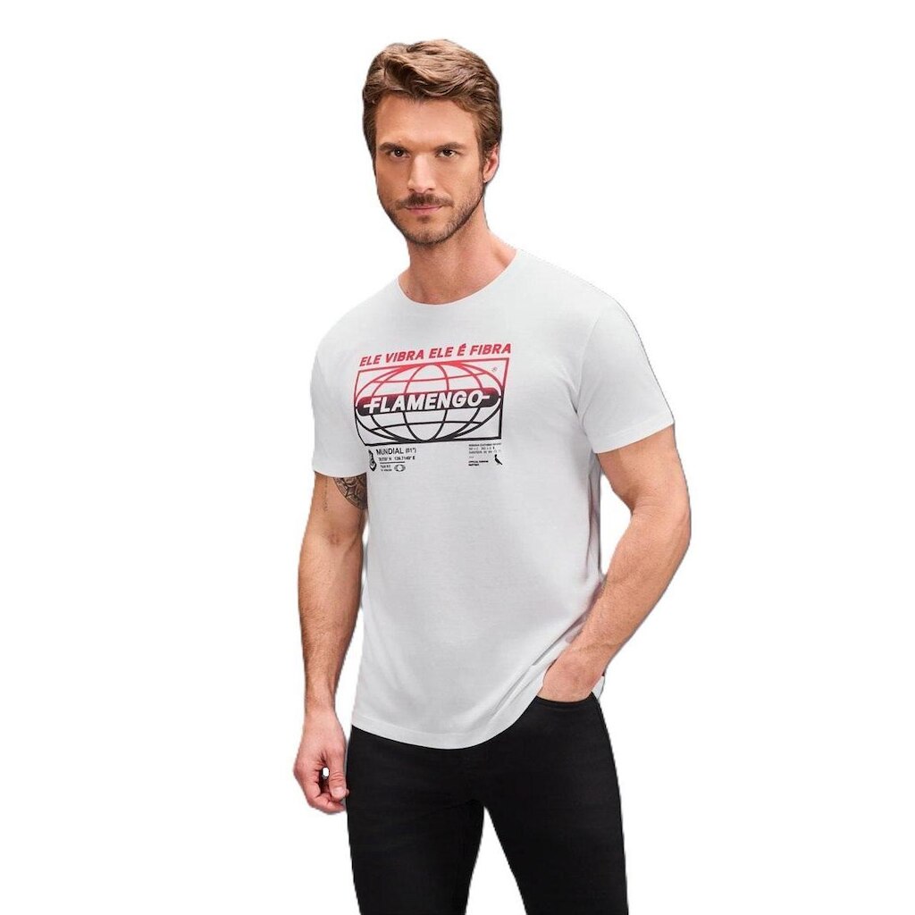 Camiseta Estampada Ele Vibra Flamengo Reserva