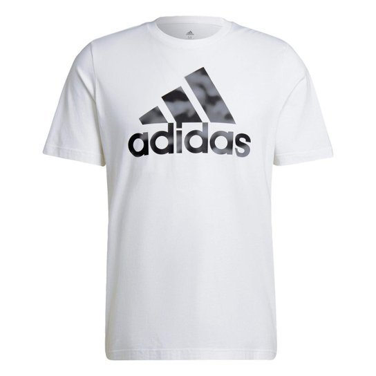 Camiseta Estampada Essentials Camo adidas - Branco Menor preço em Camiseta Estampada Essentials Camo adidas - Branco