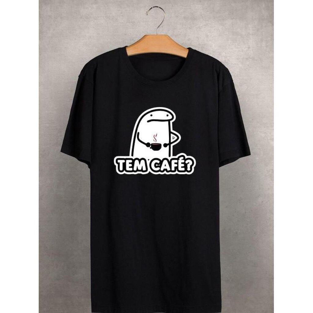 Camiseta Estampada Frente Tem Café