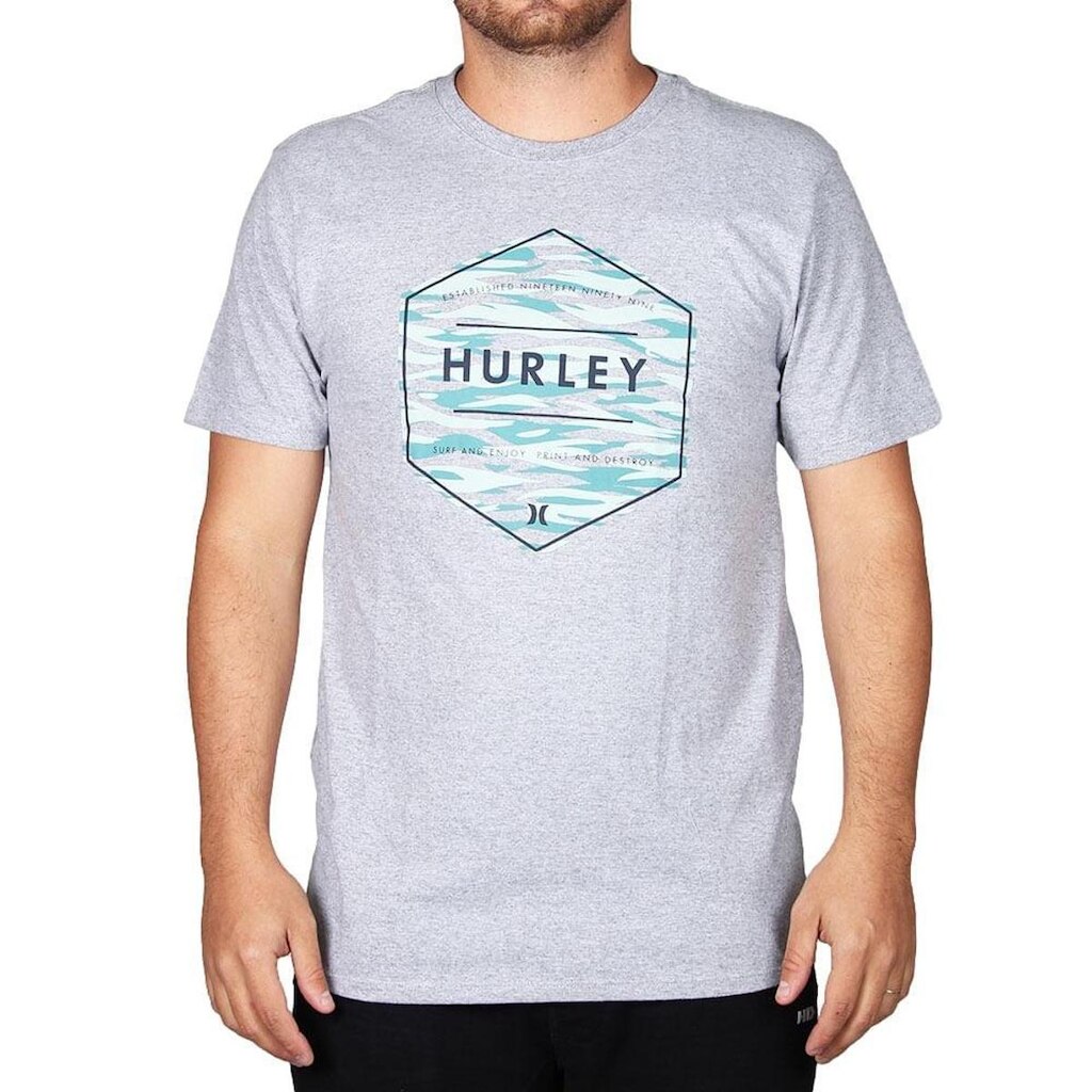 Camiseta Estampada Hurley Camouflage Two Hurley