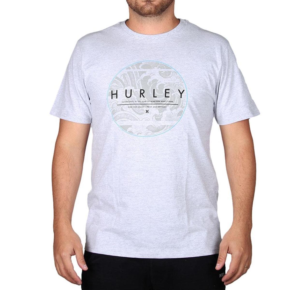 Camiseta Estampada Hurley Surf And Enjoy Hurley Menor preço em Camiseta Estampada Hurley Surf And Enjoy Hurley