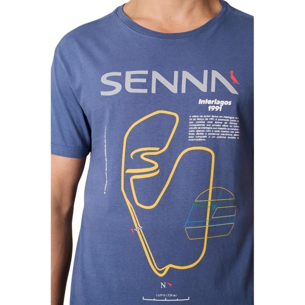 Camiseta Estampada Interlagos Senna Reserva