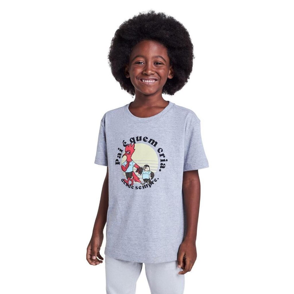 Camiseta Estampada Pai E Quem Cria Reserva Mini