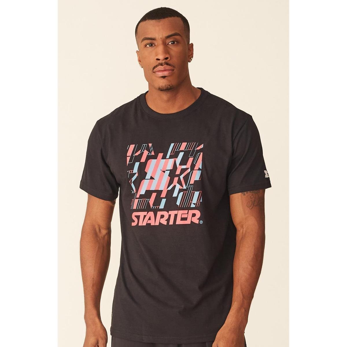 Camiseta Estampada Starter Masculino Menor preço em Camiseta Estampada Starter Masculino