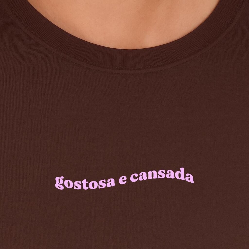 CAMISETA ESTAMPADA TREINO E CANSADA