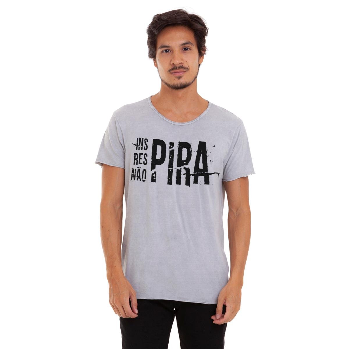 O Que é Camiseta Estonada Camiseta Estonada Corte à Fio Joss Não Pira Masculina | Netshoes