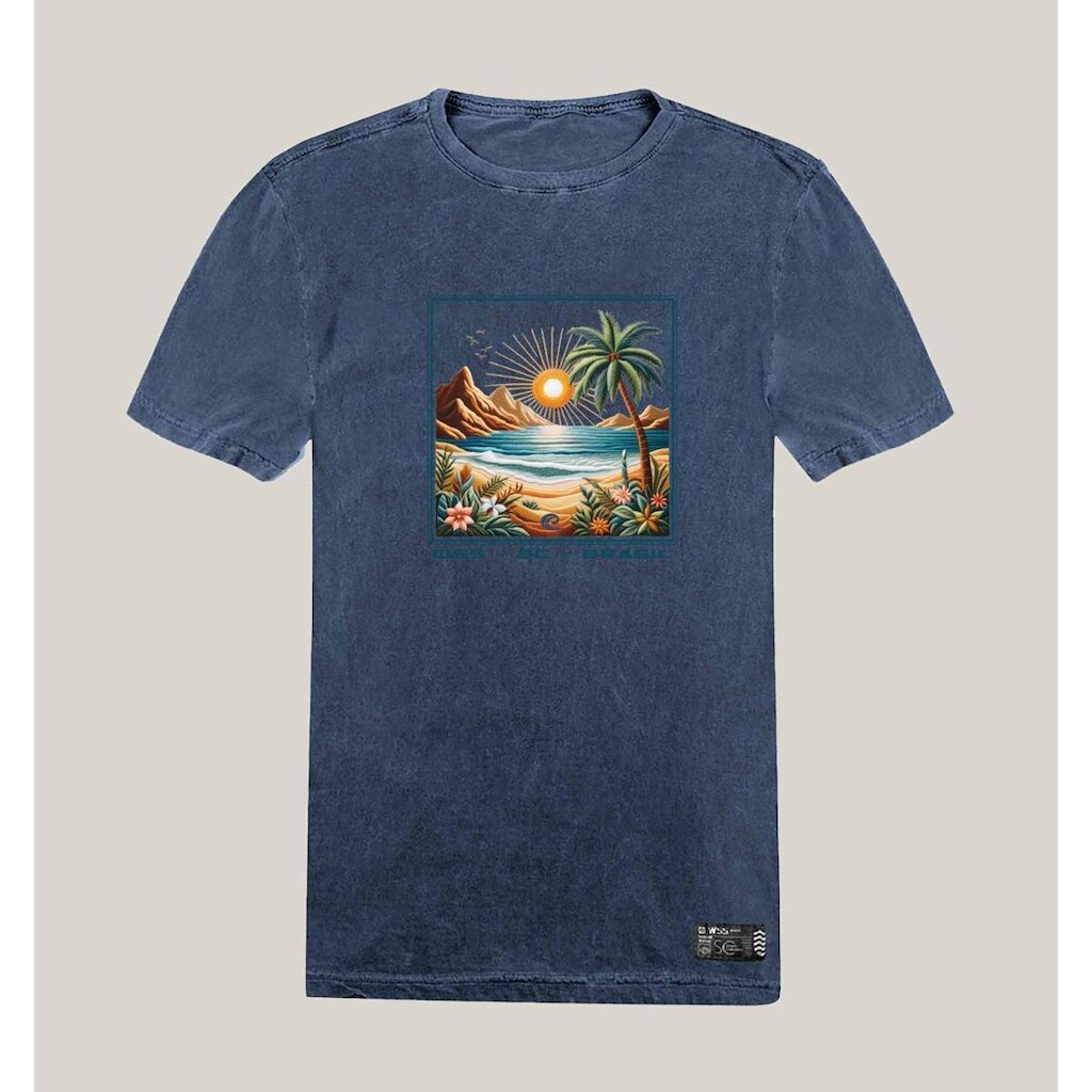 Camiseta Estonada Masculina Algodão Prime WSS Seaside