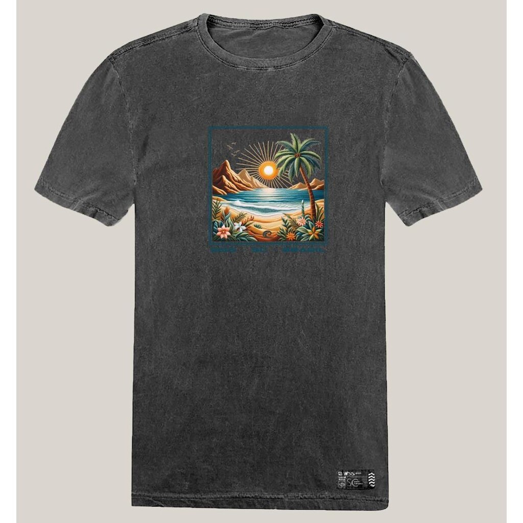 Camiseta Estonada Masculina Algodão Prime WSS Seaside