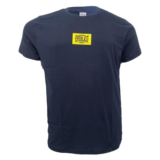 Camiseta Everlast Básica Careca Masculino - Marinho - Marinho Menor preço em Camiseta Everlast Básica Careca Masculino - Marinho - Marinho